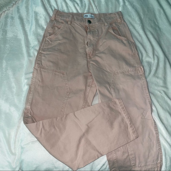 Zara Pants - Zara Pink Carpenter/Cargo Pants